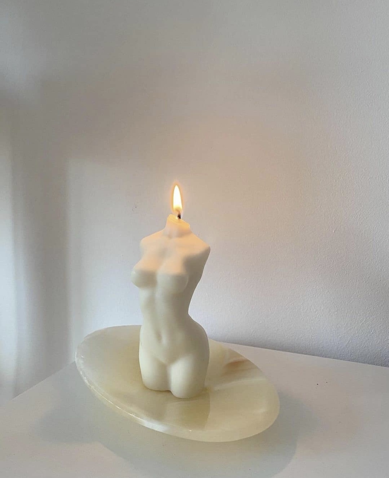 La Van De Natural Wax White Candle00