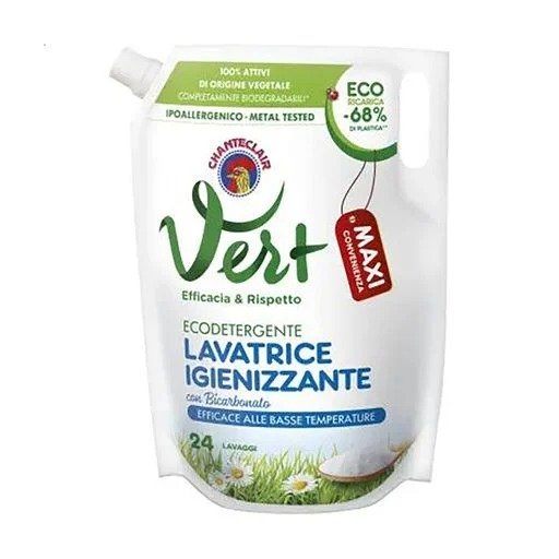 Гель для прання Chanteclair Vert з бікарбонатом, 24 цикли прання, 1.224 л00