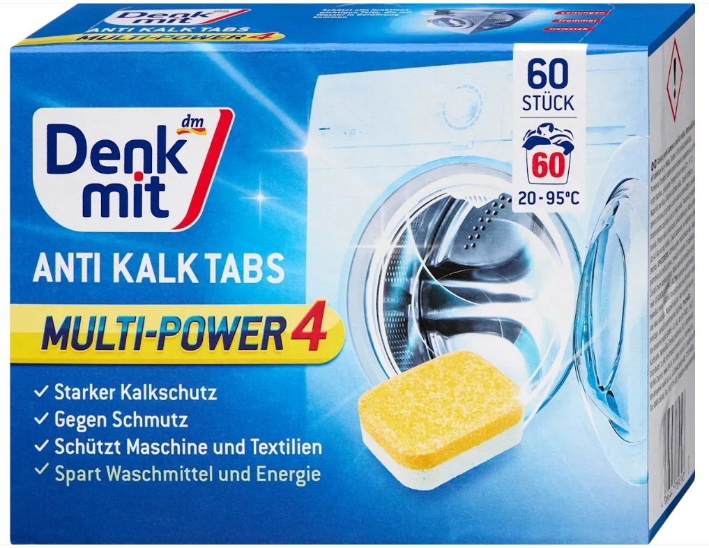 Таблетки от накипи Denkmit Anti-Kalk Tabs 60 шт00