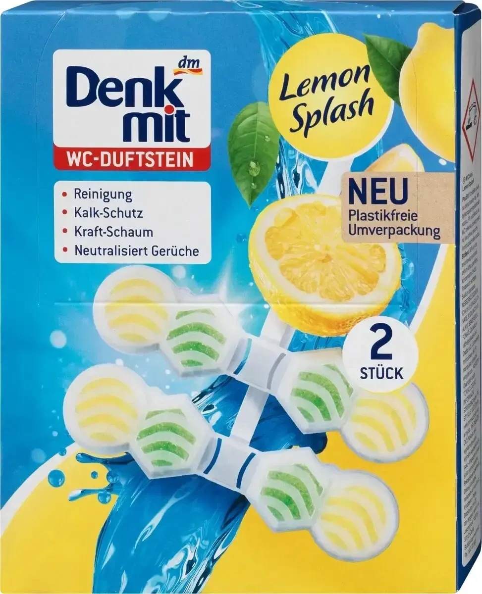 Підвісні таблетки для унітазу Denkmit WC Multi-Aktiv Lemon Splash 2шт00