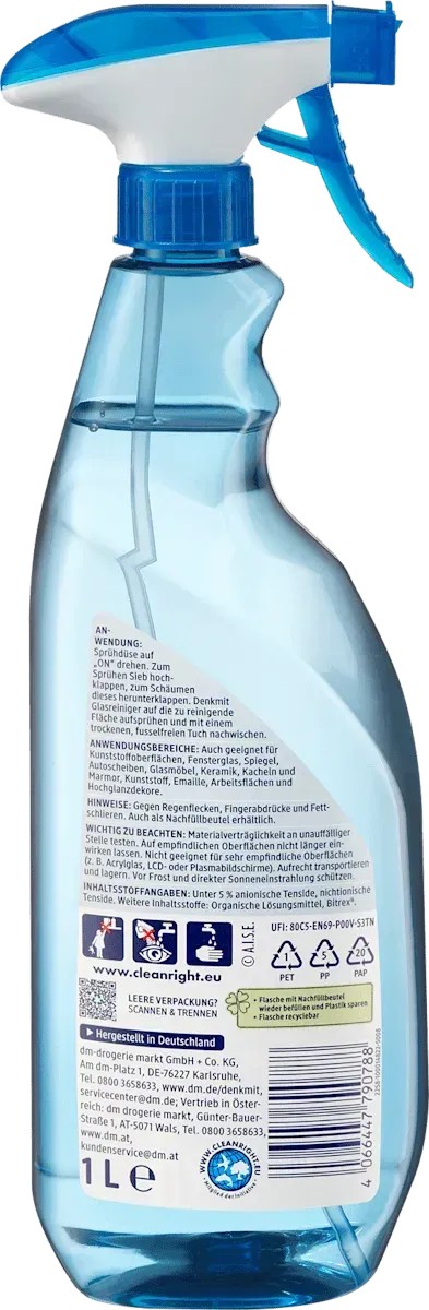 Засіб для миття вікон Denkmit спрей, 1 л11