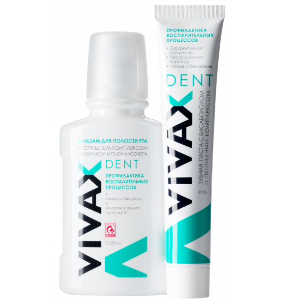 Бальзам для полости рта VIVAX DENT с пептидным комплексом00