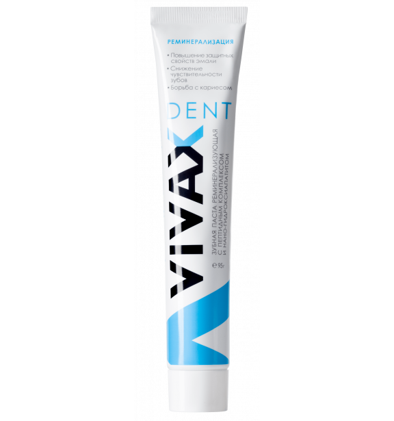 Зубна паста ремінералізуюча Vivax Dent00