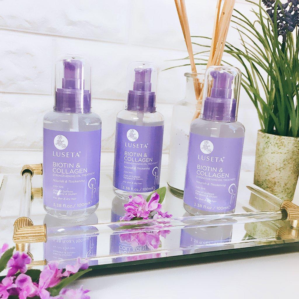 Luseta Biotin & Collagen Strengthening Oil11