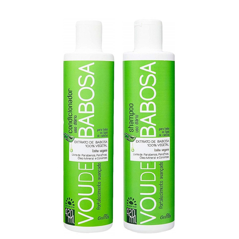 Griffus Kit Shampoo+Condicionador Linha Vegana Vou de Babosa 00