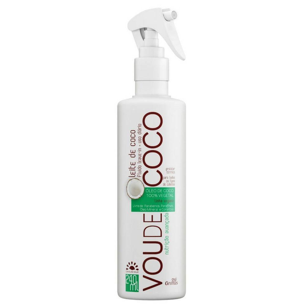 Флюид для восстановления волос на основе кокосового молока Griffus Leave-in Coco Vou de coco 00